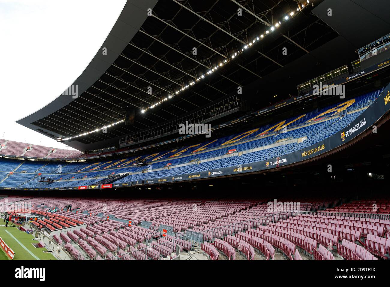 Barcelona, Spain. 07th Nov, 2020. Camp Nou during the Liga Santander match between FC Barcelona and Real Betis Balompie at Camp Nou in Barcelona, Spain. Credit: Dax Images/Alamy Live News Stock Photo