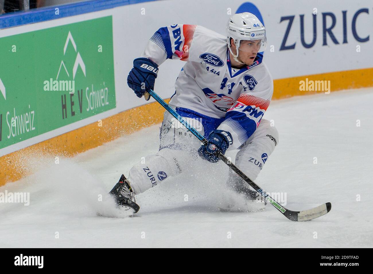 07.11.2020, Porza, Corner Arena, Cup: HC Lugano - ZSC Lions, #44 Pius Suter (ZSC Lions) (Switzerland/Germany/Austria/Croatia OUT) Stock Photo