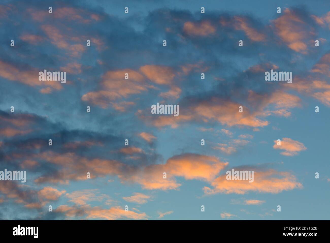 Beautiful sunset sky with clouds natural background Stock Photo - Alamy
