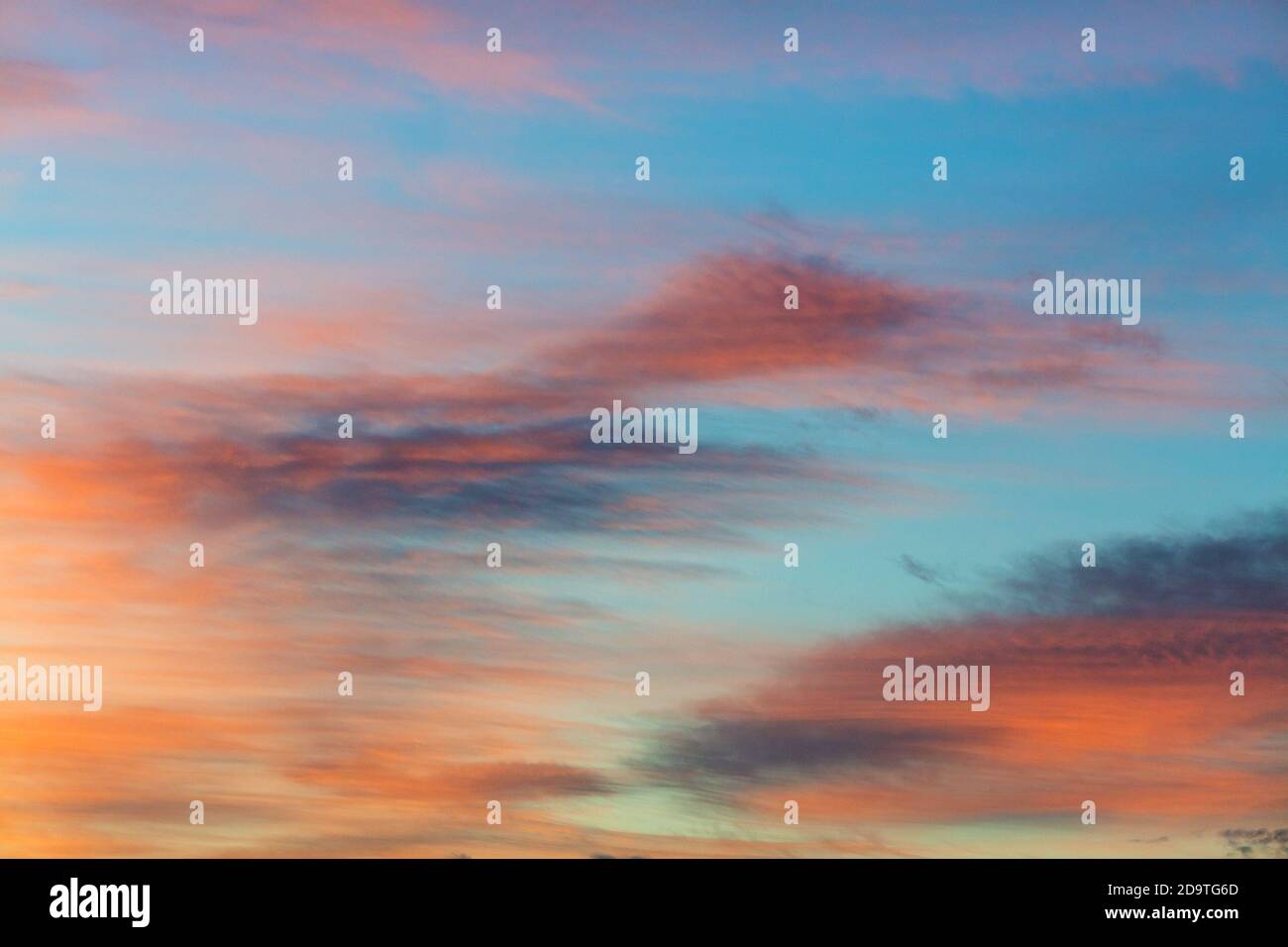 Beautiful sunset sky with clouds natural background Stock Photo - Alamy