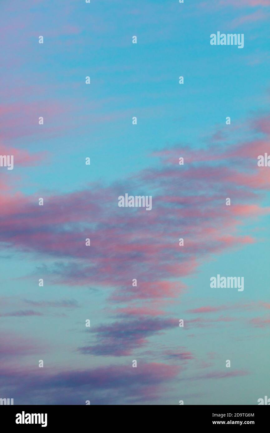 Beautiful sunset sky with clouds natural background Stock Photo - Alamy