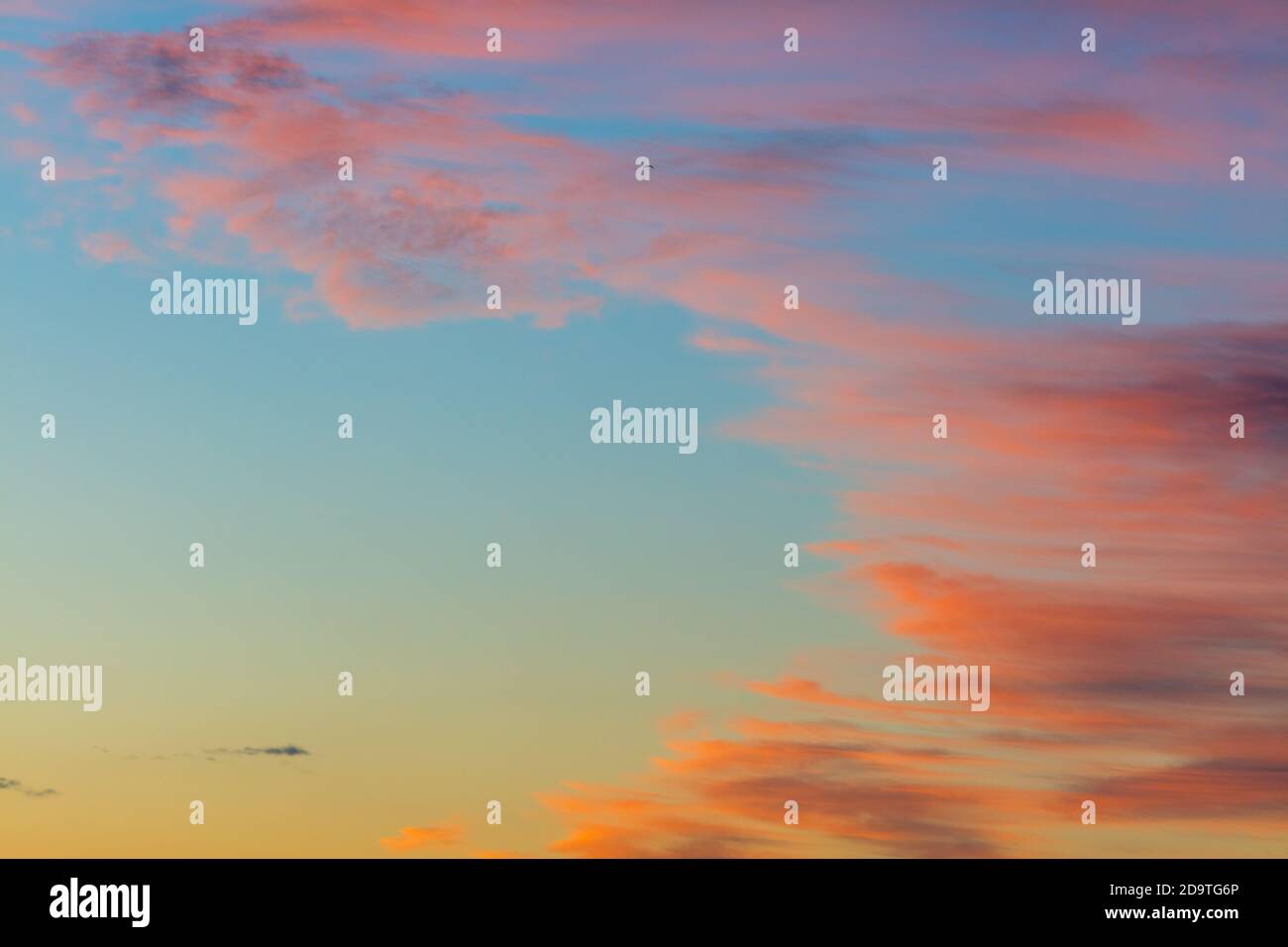 Beautiful sunset sky with clouds natural background Stock Photo - Alamy