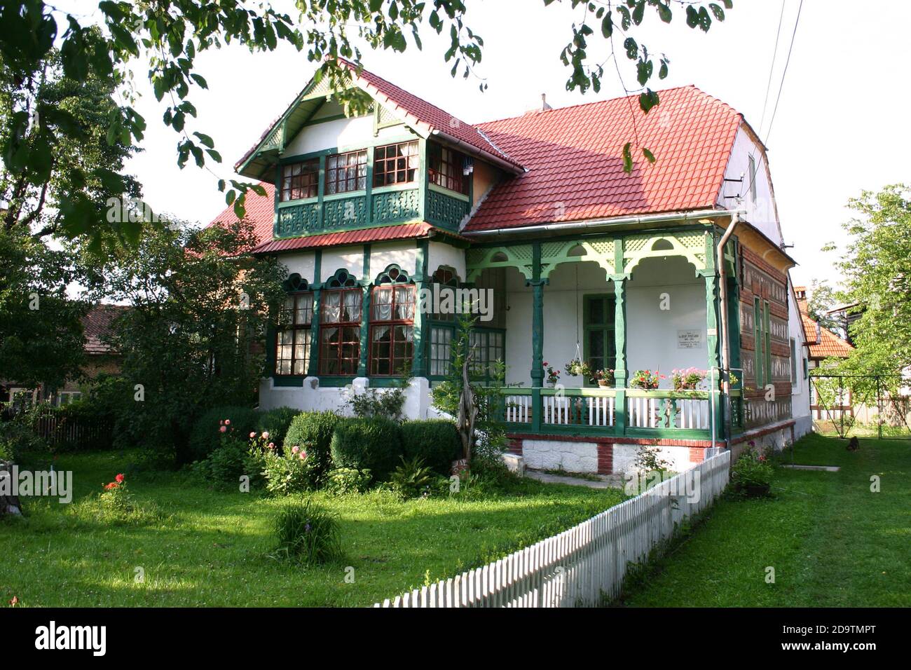 Traditional house in Bran, Brasov County, Romania Stock Photo
