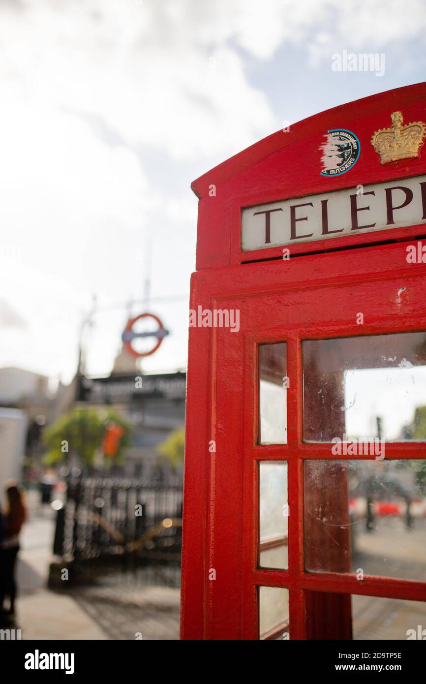 British telephone booth underground hi-res stock photography and images ...