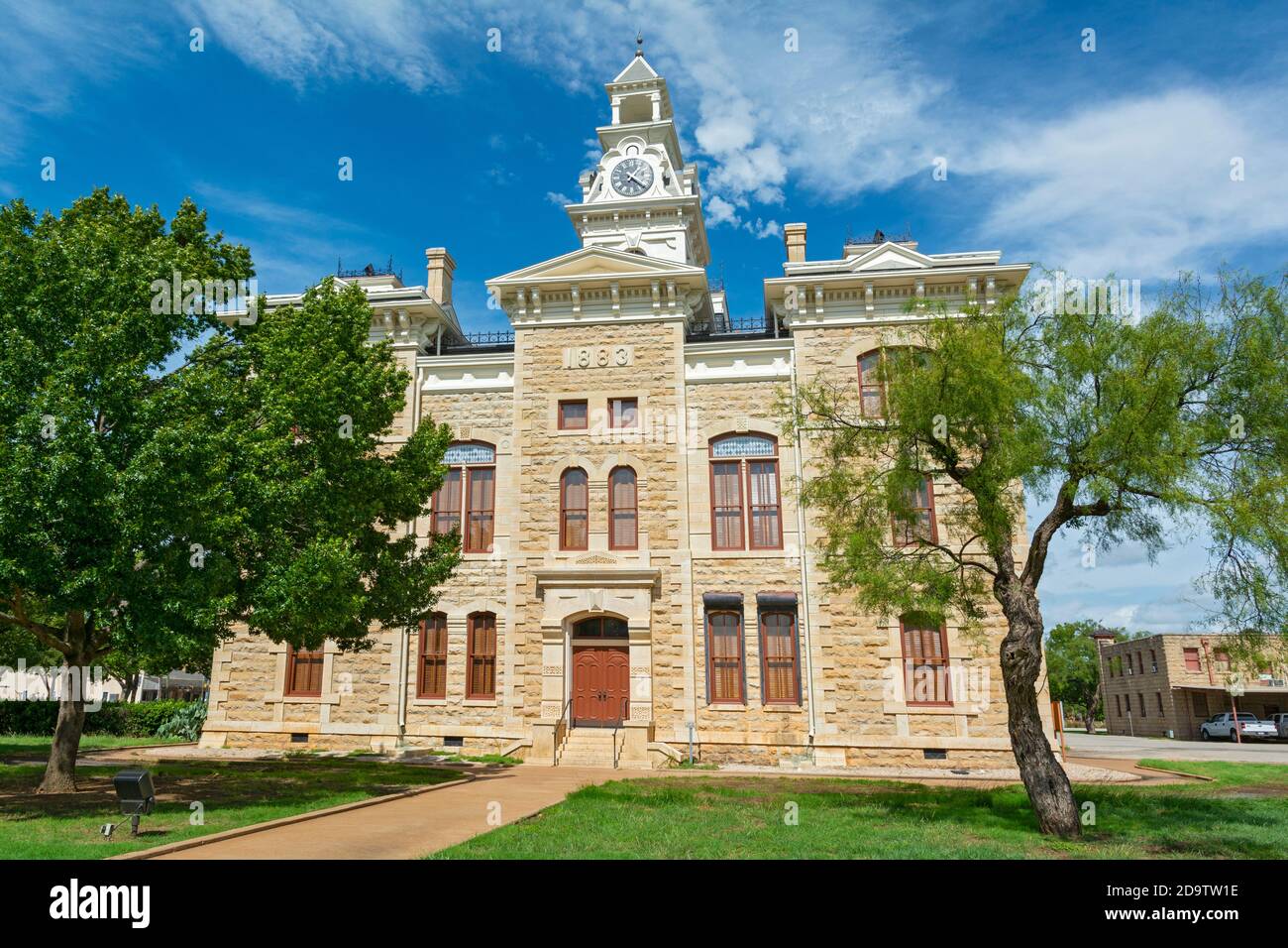 Texas, Albany, Shackelford County Courthouse built 188384 Stock Photo