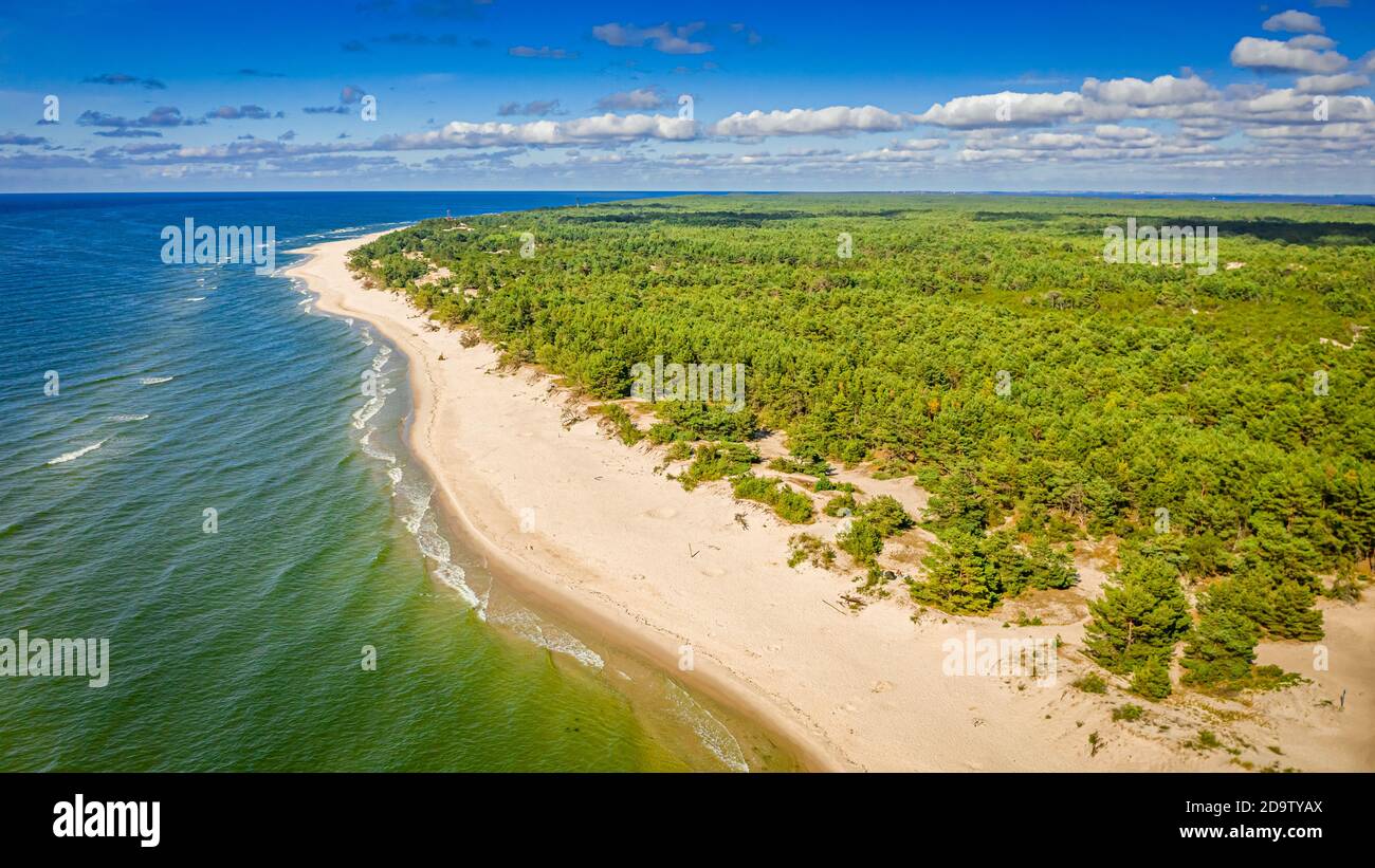 Aerial view of peninsula Hel on Baltic Sea, Poland Stock Photo - Alamy