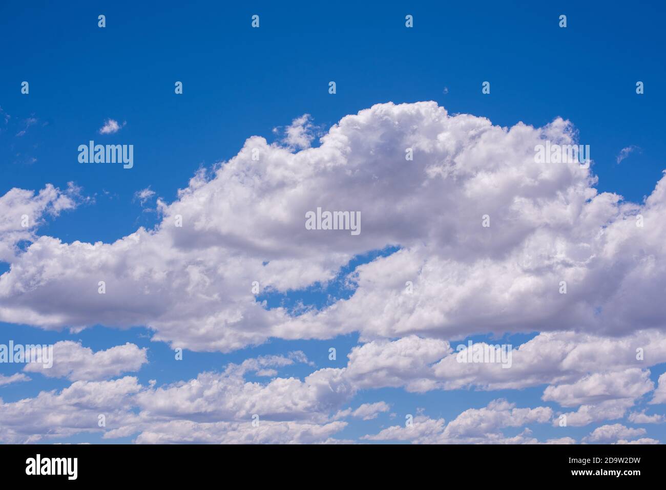 White clouds against blue sky Stock Photo