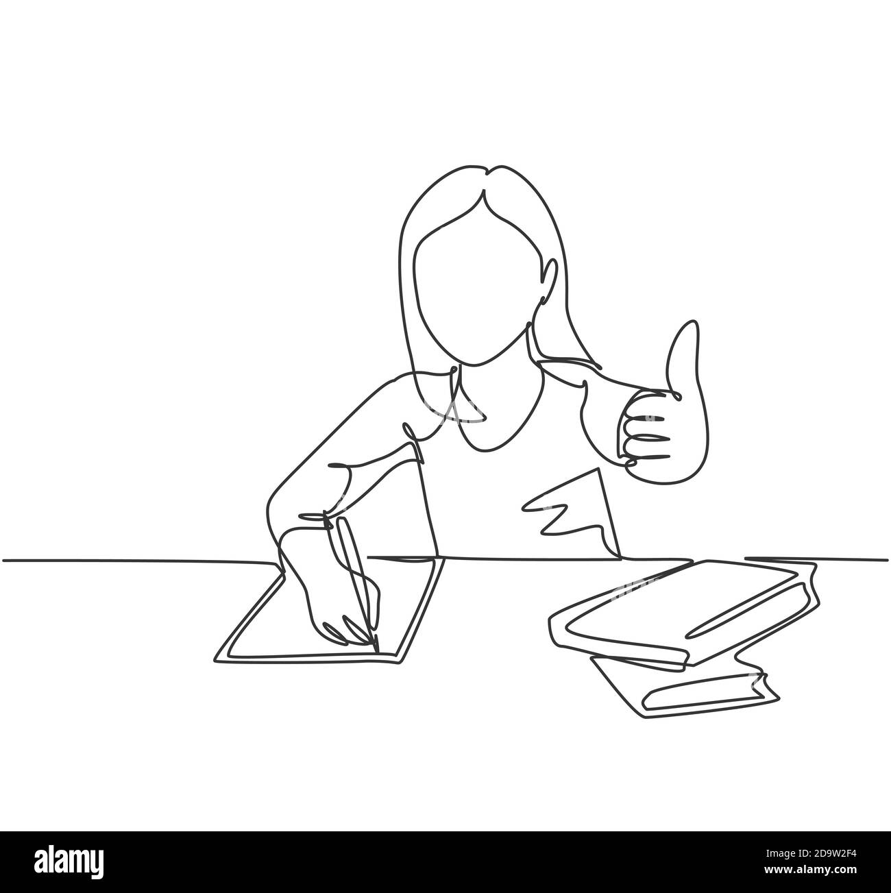 710 Drawing Of A Student Sitting At Desk Illustrations RoyaltyFree  Vector Graphics  Clip Art  iStock