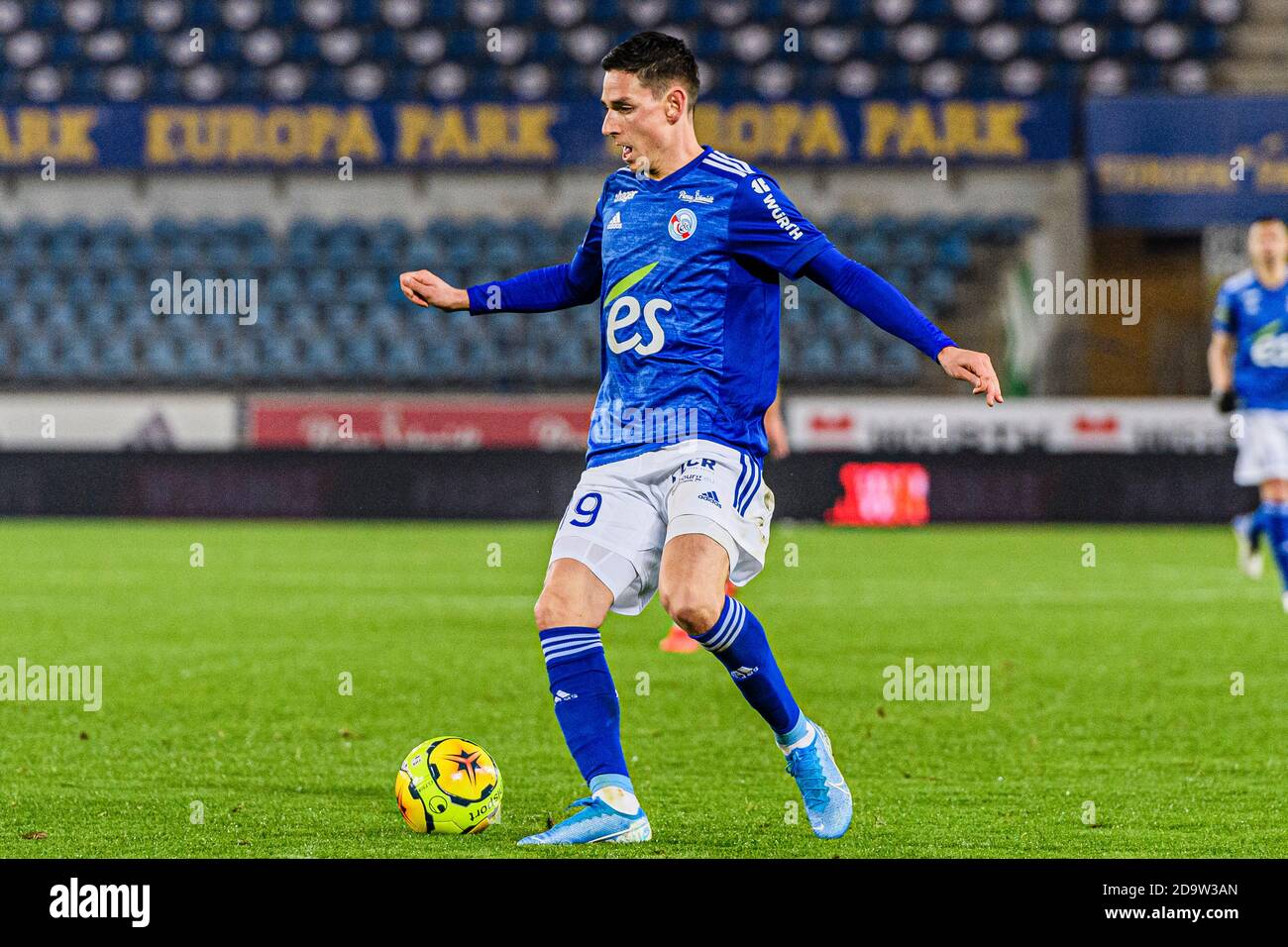 Anthony Caci of Racing Strasbourg in action during the Ligue 1 match  between RC Strasbourg and Olympique Marseille at Stade de la Meinau on  November 6 Stock Photo - Alamy