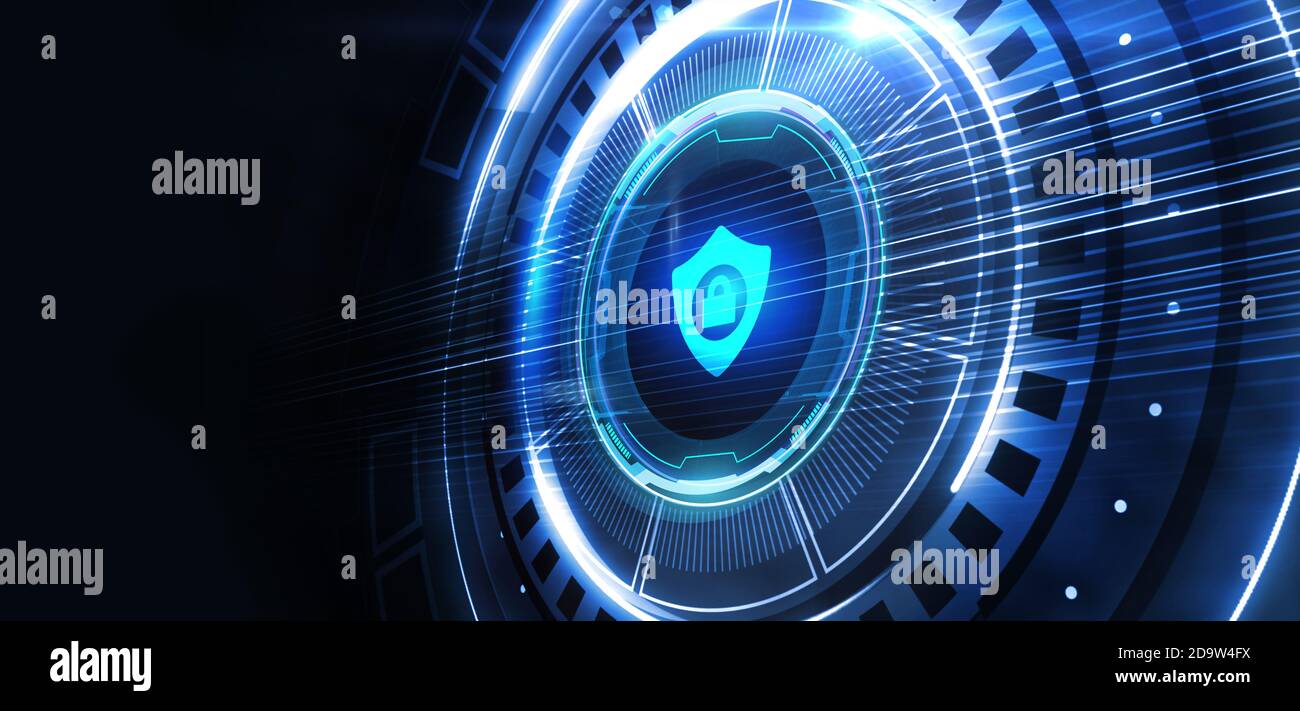 Cyber security data protection business technology privacy concept. Stock Photo