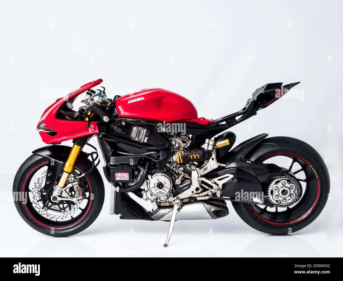 Tamiya Ducati 1199 Panigale S model scale kit Stock Photo