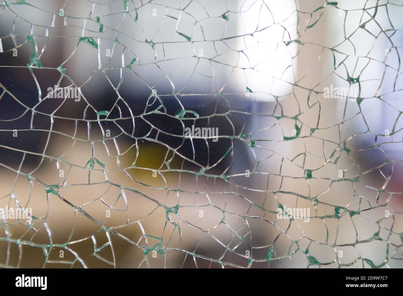 Broken tempered glass texture as graphic resources Stock Photo