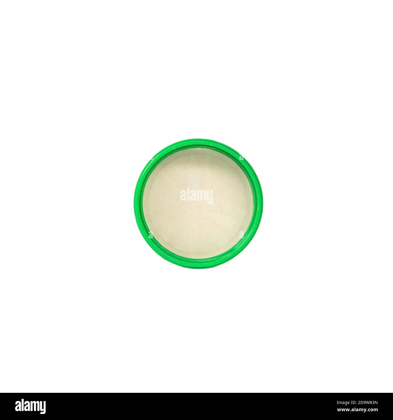 Green plastic bottle cap isolated on white background Stock Photo - Alamy