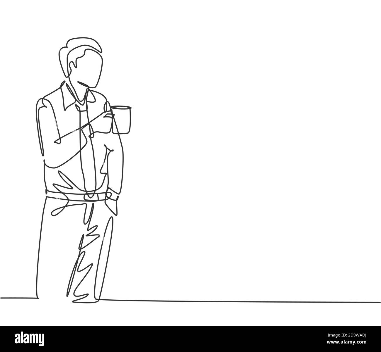 Outline Drawing Of A Person Standing