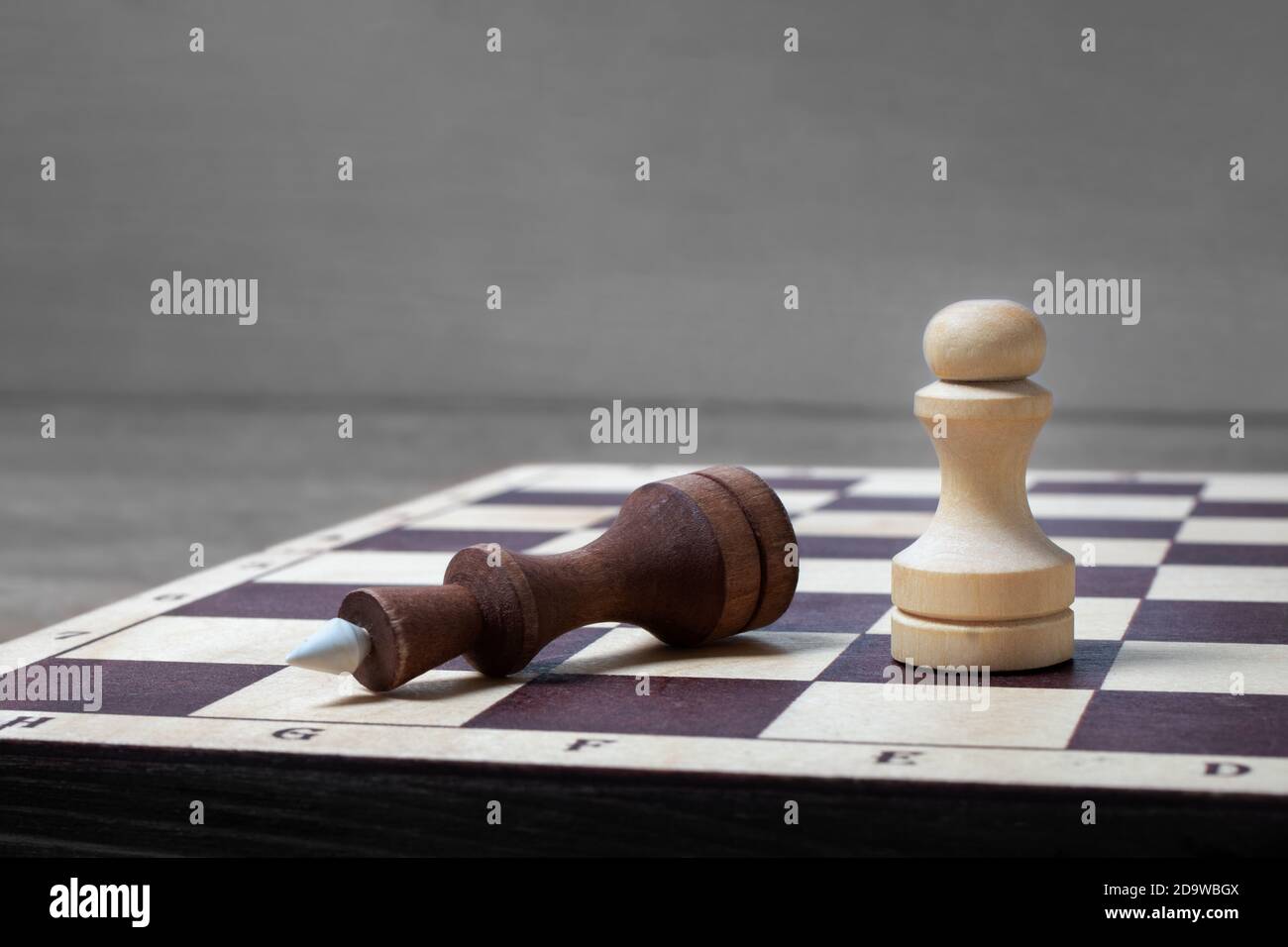 Chess Pieces On Chessboard Symbolic Meaning Stock Photo 1569675184