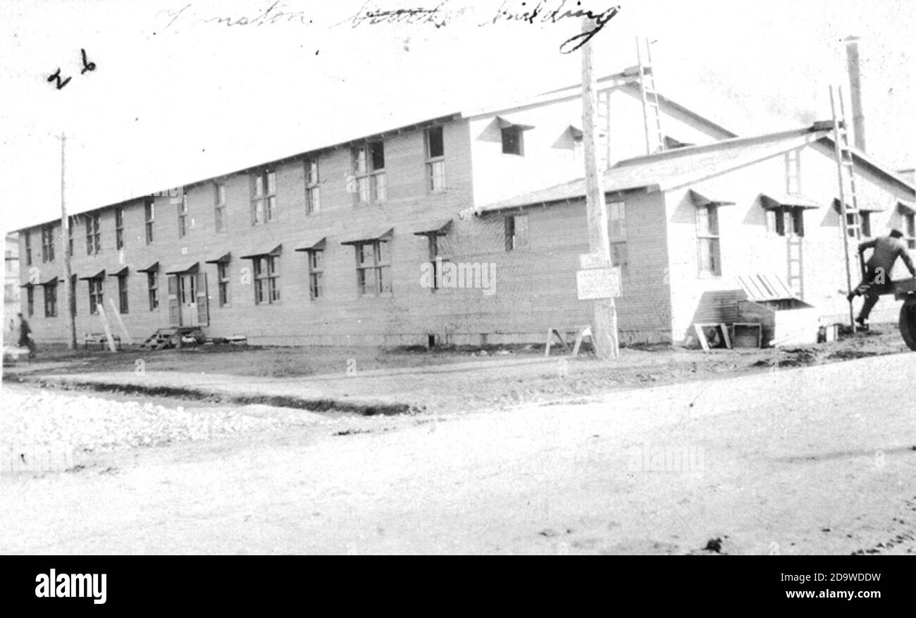 Building at Camp Funston Stock Photo Alamy