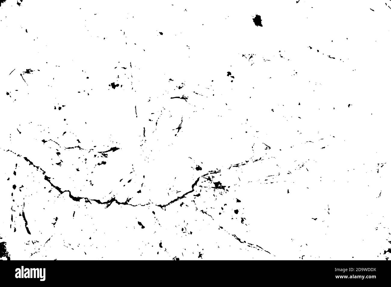 Black and white marble cracks simple texture. Vector illustration. Stock Vector