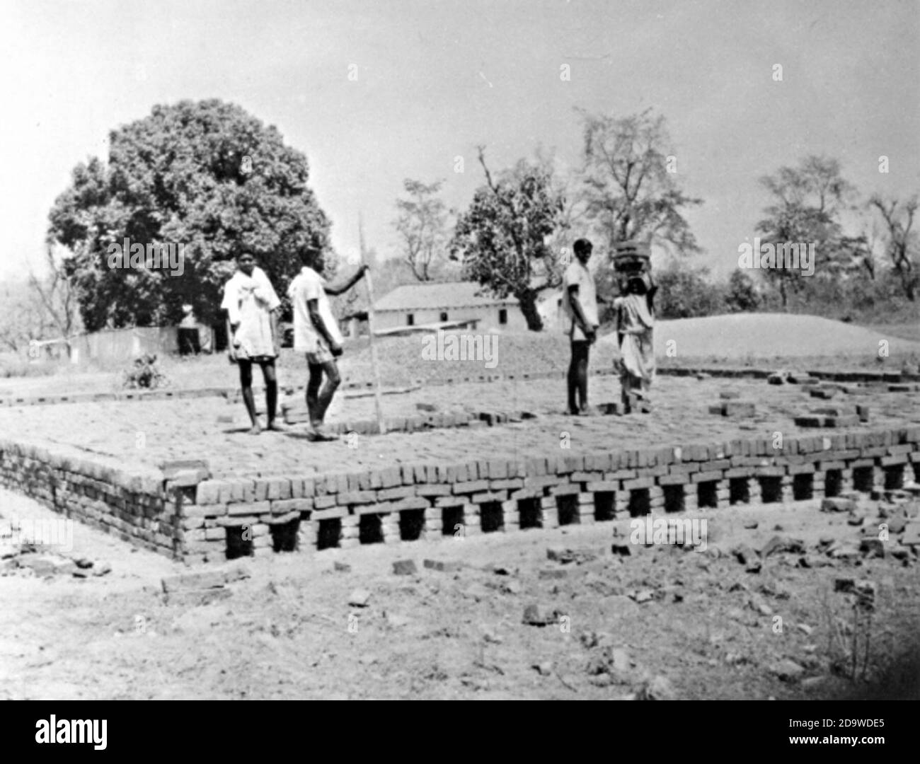Historic white stained brick building hires stock photography and