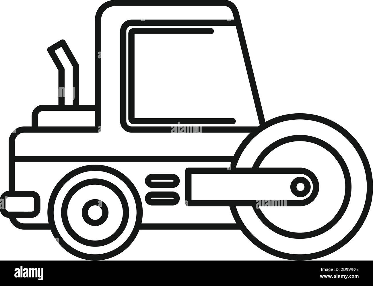 Vehicle road roller icon, outline style Stock Vector Image & Art - Alamy