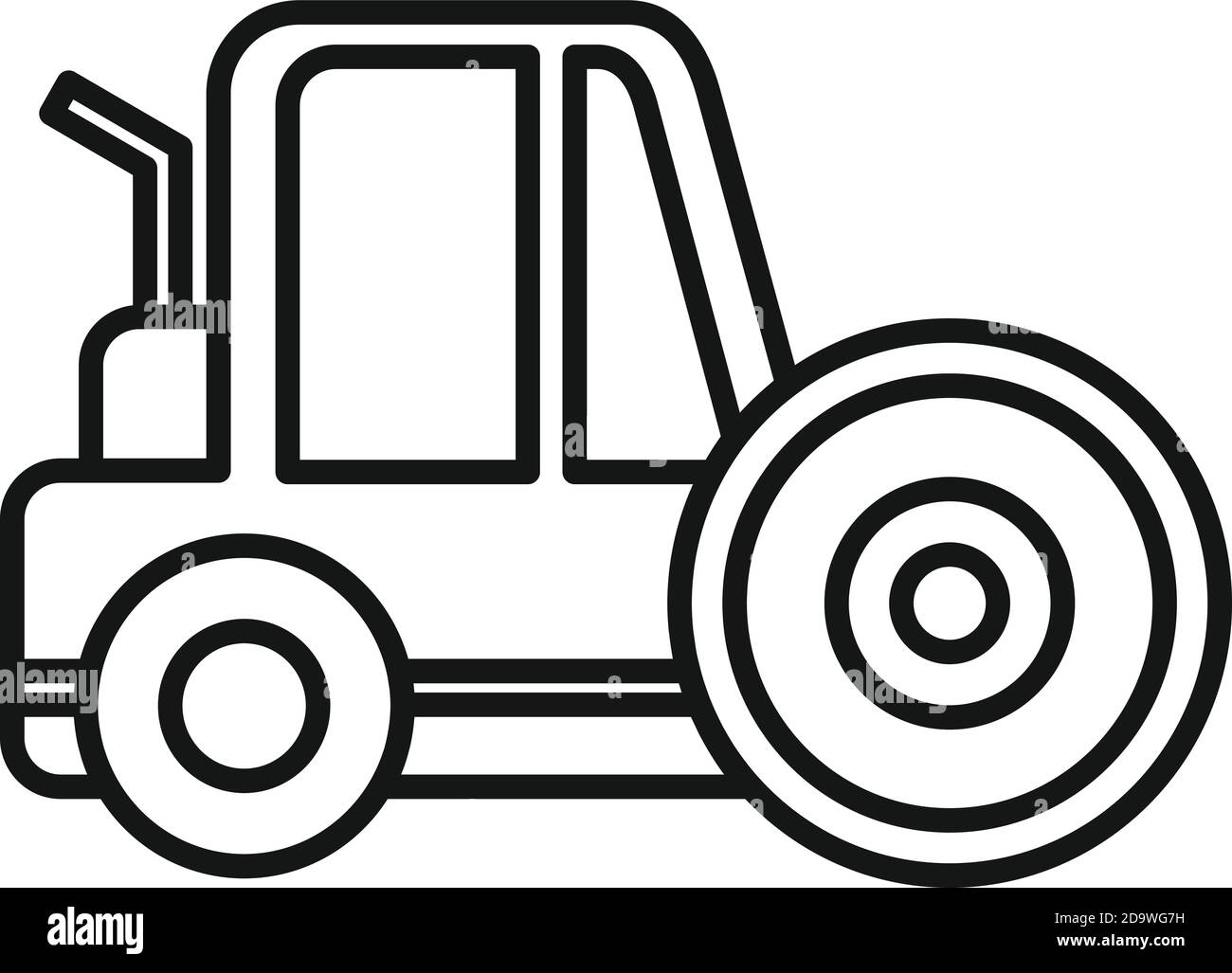 City road roller icon, outline style Stock Vector Image & Art - Alamy