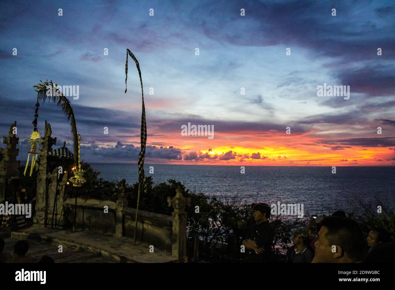 Sunset at Uluwatu Cliff, Bali Stock Photo Alamy