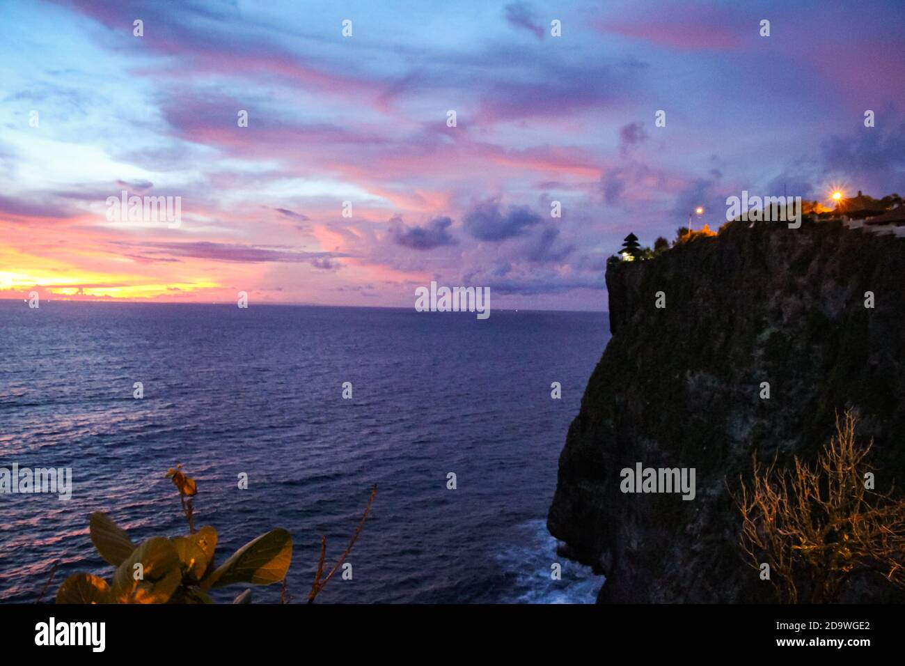Sunset at Uluwatu Cliff, Bali Stock Photo Alamy