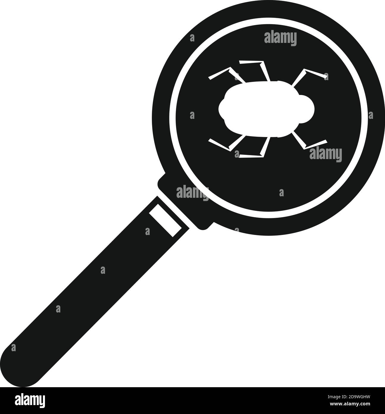Search computer bug icon, simple style Stock Vector Image & Art - Alamy