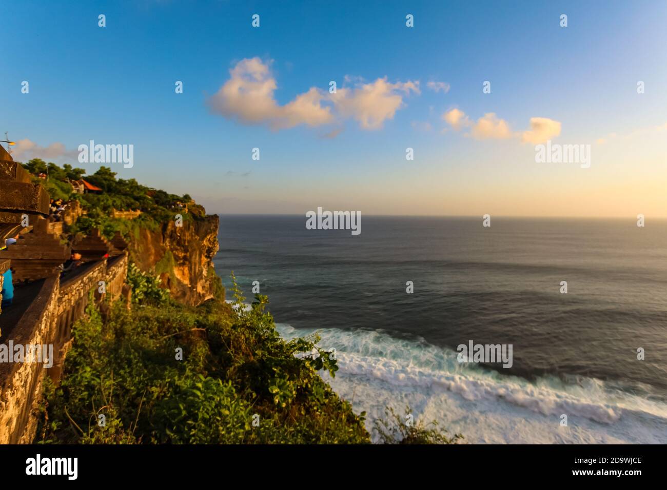 Sunset at Uluwatu Temple at Uluwatu Beach, Bali Stock Photo Alamy