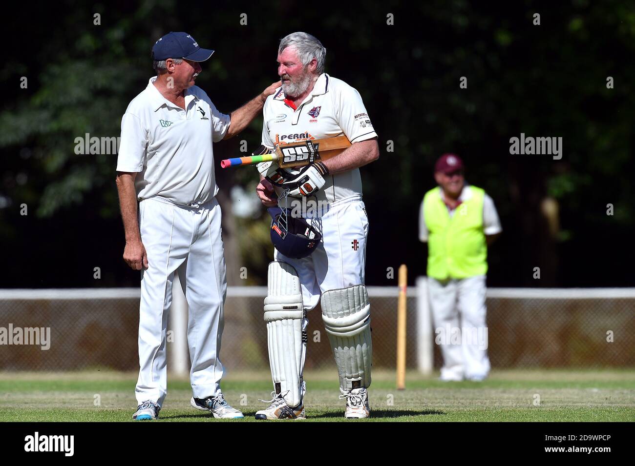 Older man playing cricket hi-res stock photography and images - Alamy