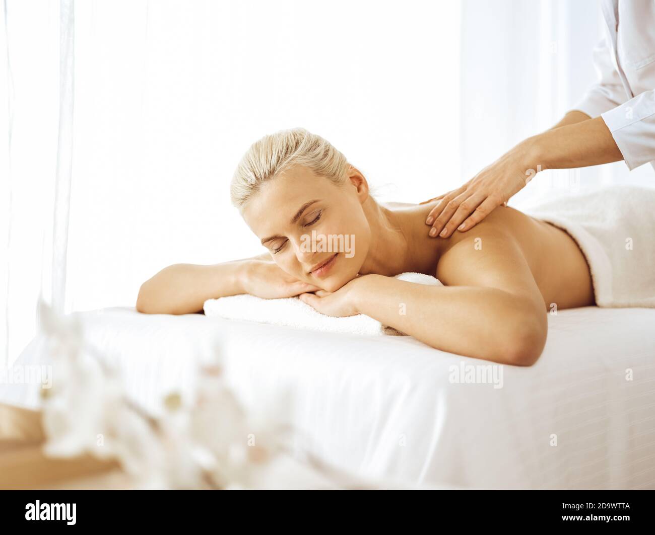 Blonde Wife Massage