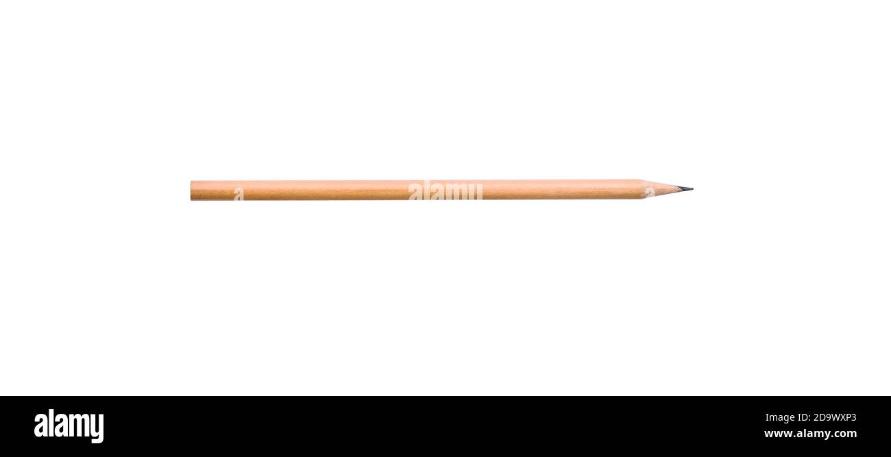 Wooden pencil isolated on white background Stock Photo - Alamy