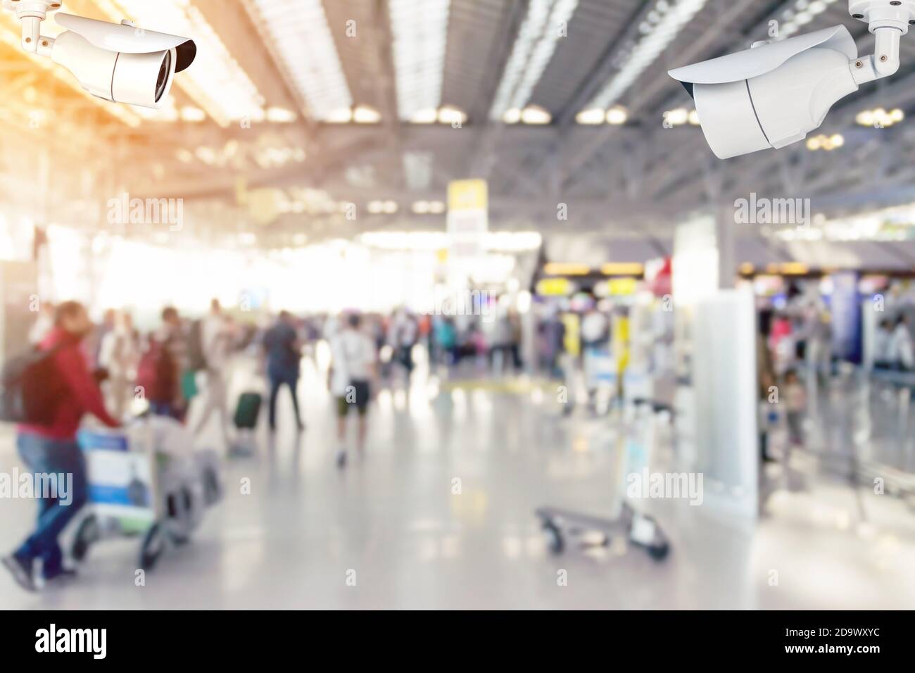 Security cameras (CCTV) or surveillance camera inside the airport