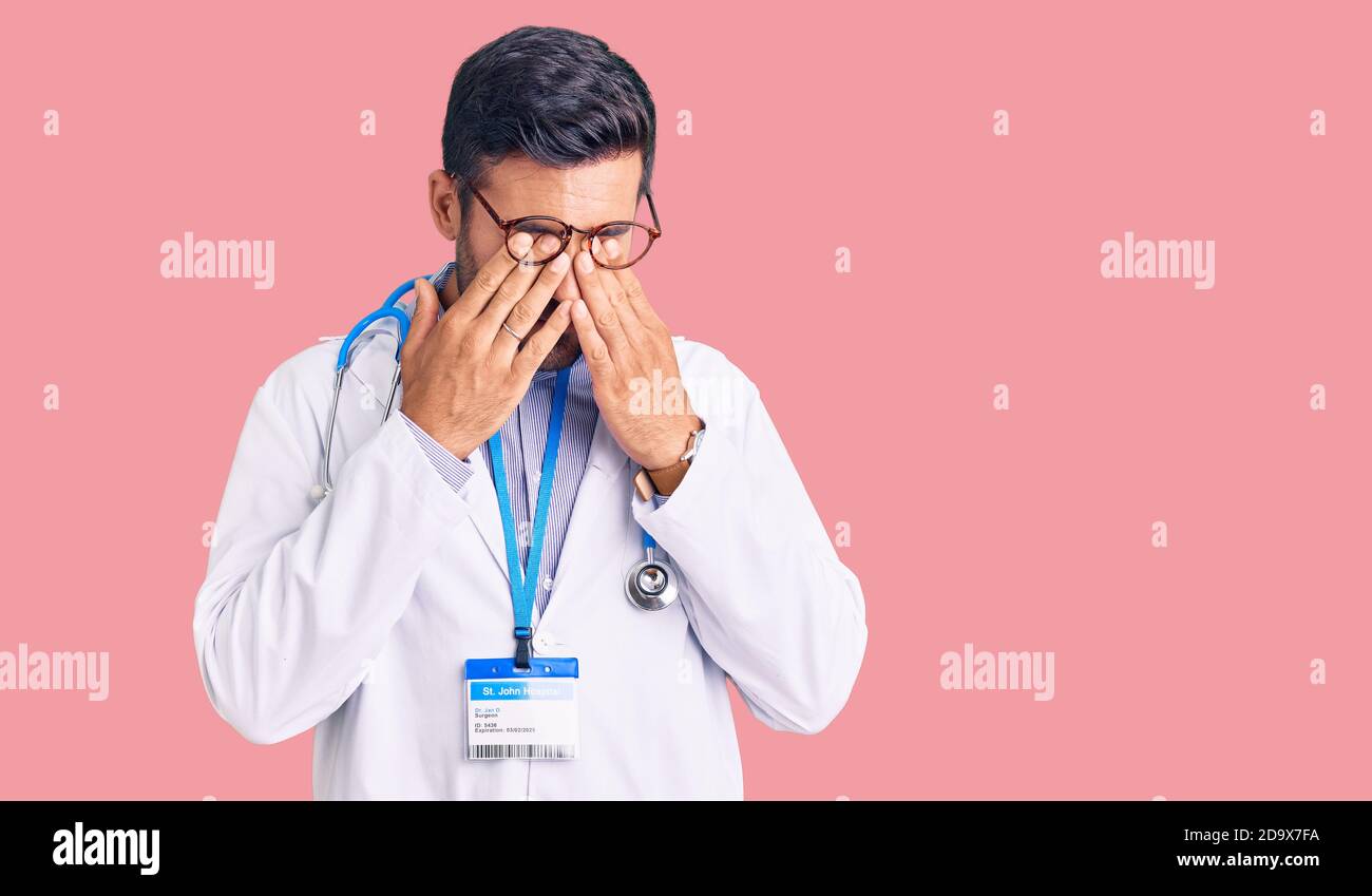 portrait-handsome-tired-fatigued-doctor-hi-res-stock-photography-and