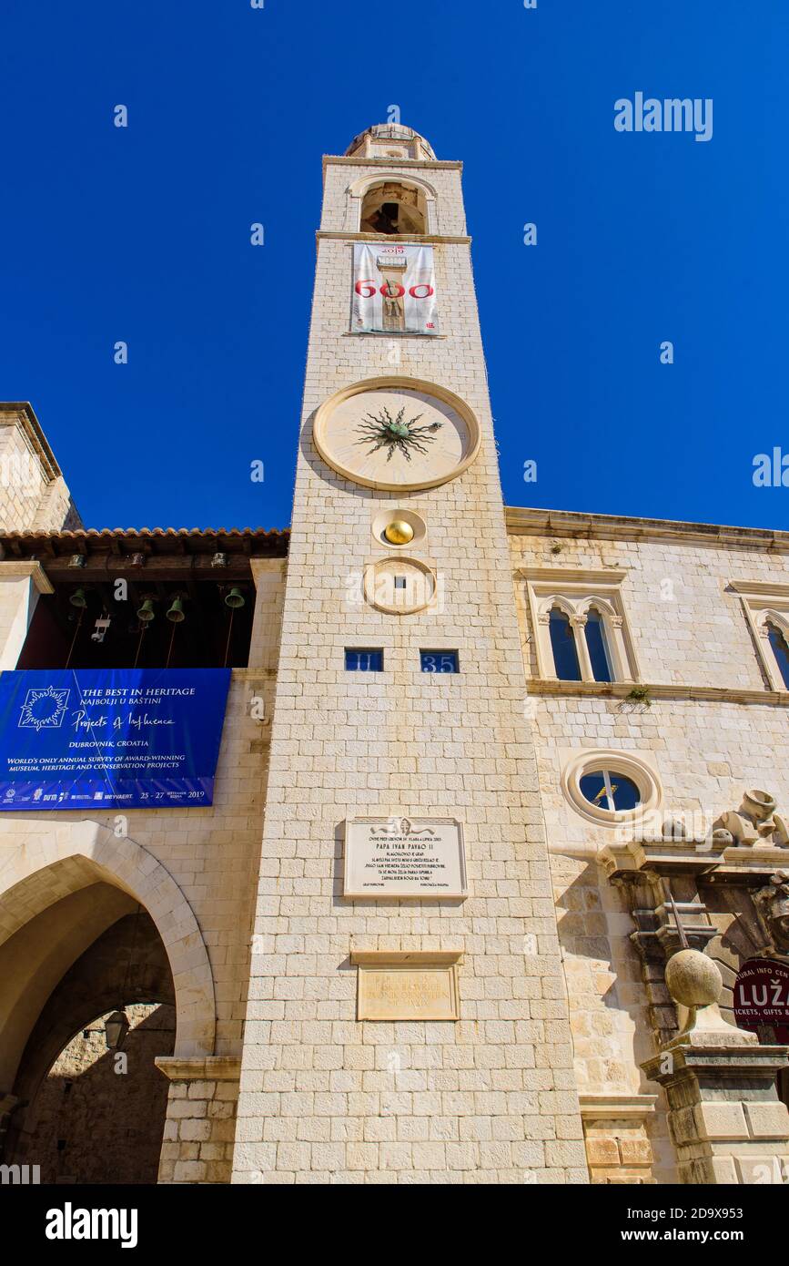 Clocktower in medieval old hi-res stock photography and images - Alamy