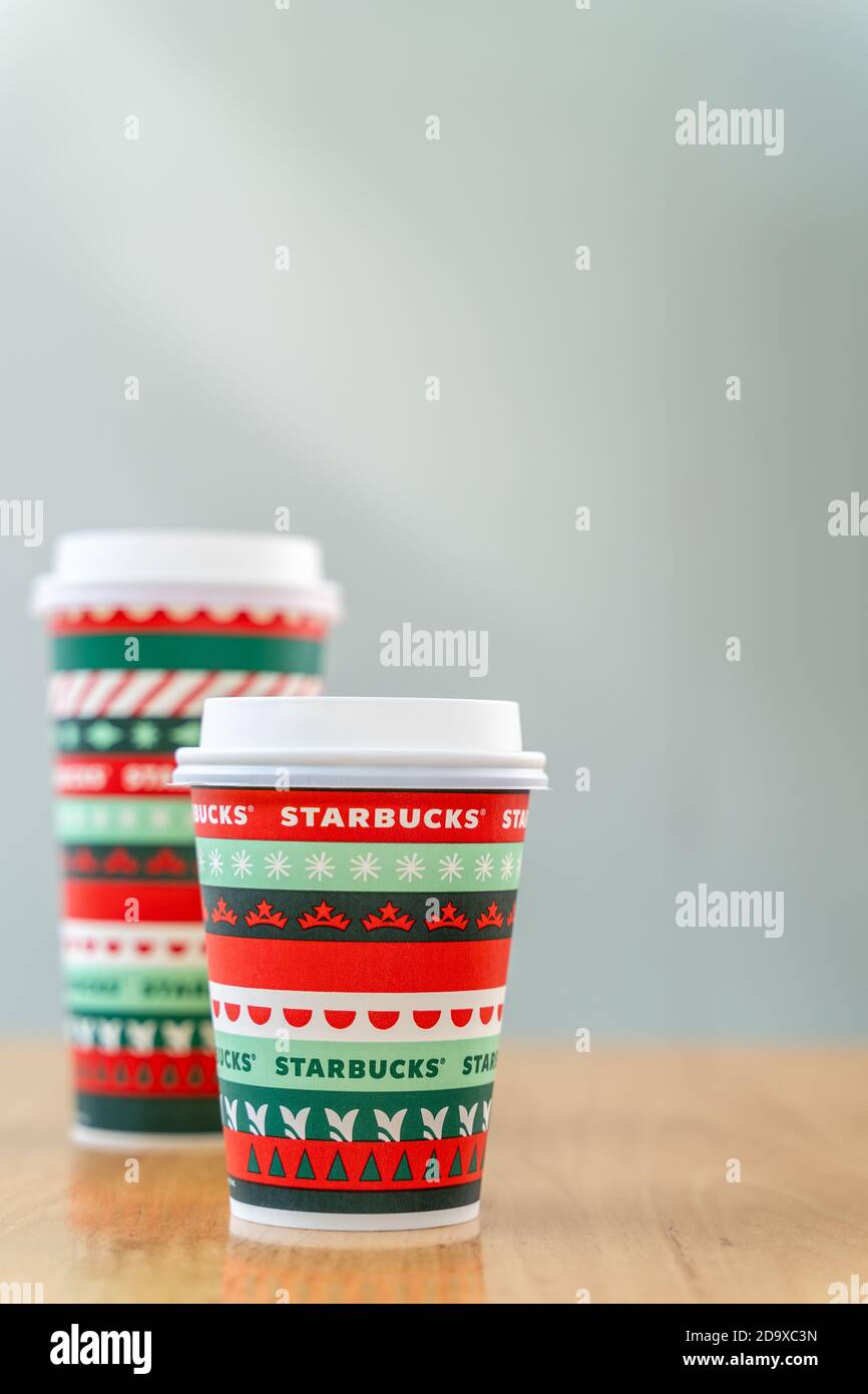 Starbucks cup sizes hi-res stock photography and images - Alamy