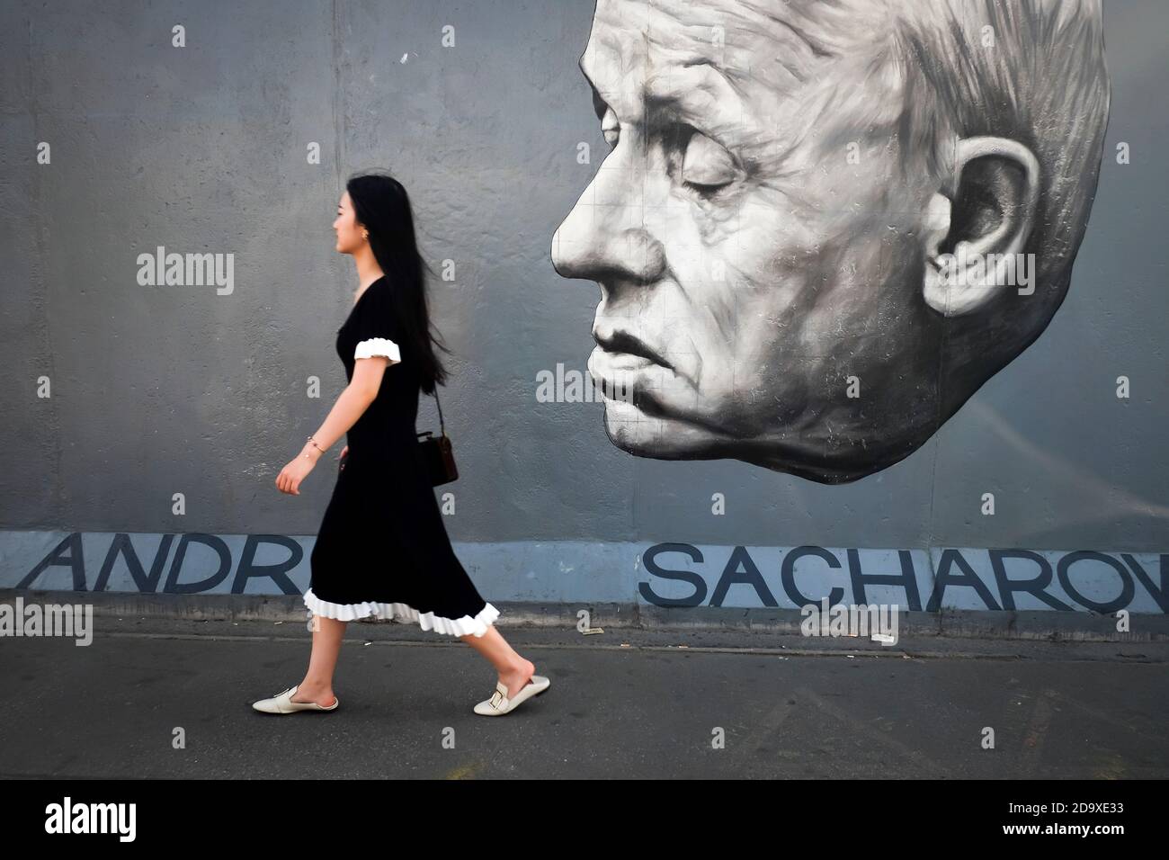 East Side Gallery wall of Berlin, Germany Stock Photo