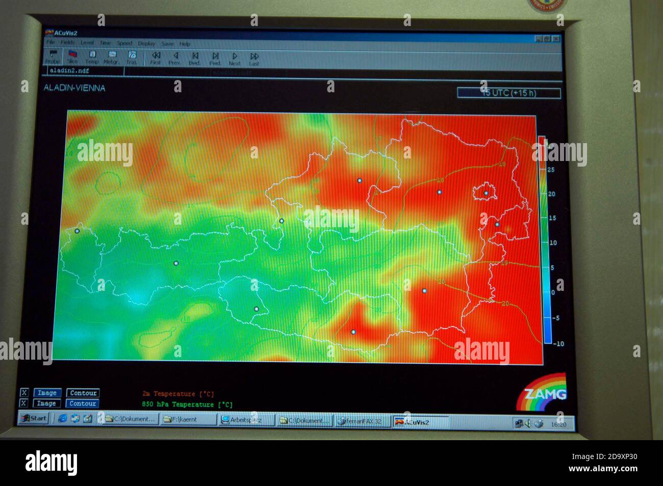 wettersatellit österreich Stock Photo
