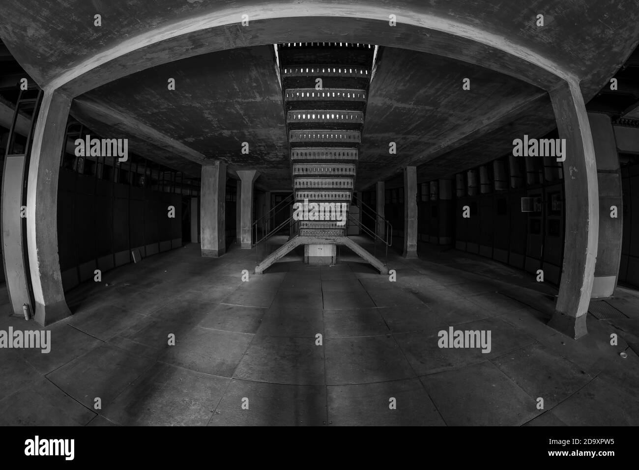 Europe Hungary Budapest Abandoned place. abandoned, ruin power plant in Kelenfold. Stock Photo