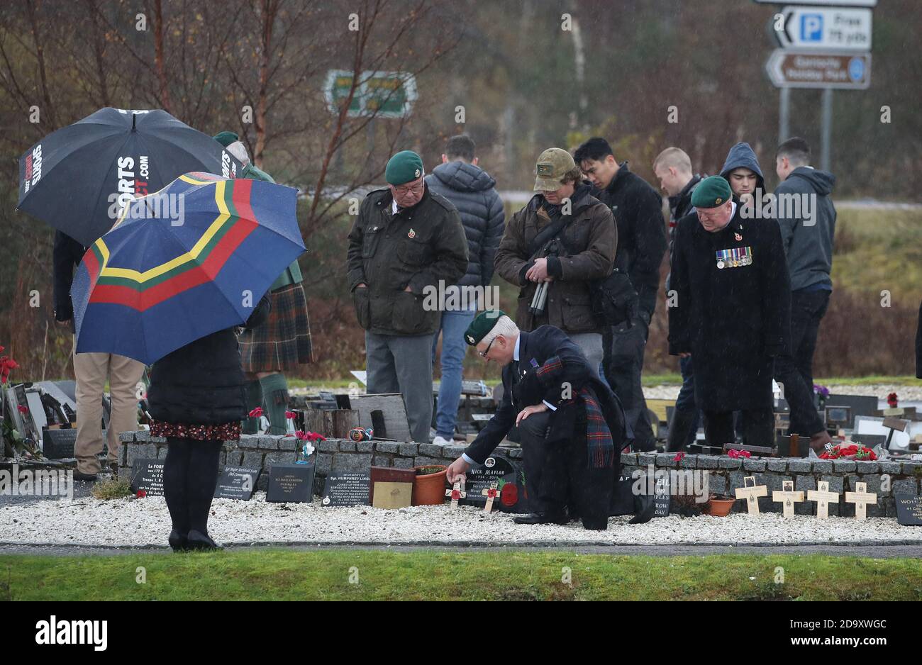 A small number of serving and former Royal Marine Commandos at the ...