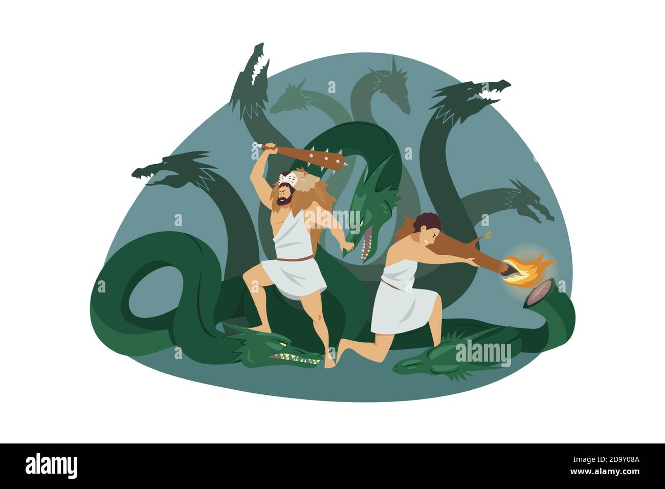 Hercules killing the hydra hi-res stock photography and images - Alamy