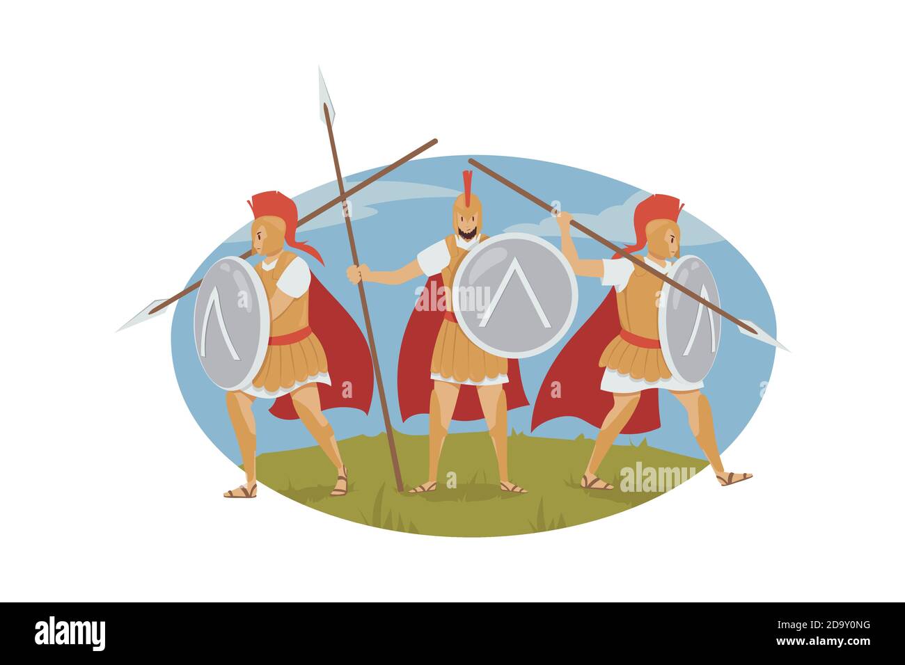 Mythology, Greece, war, Sparta, history concept Stock Vector Image ...