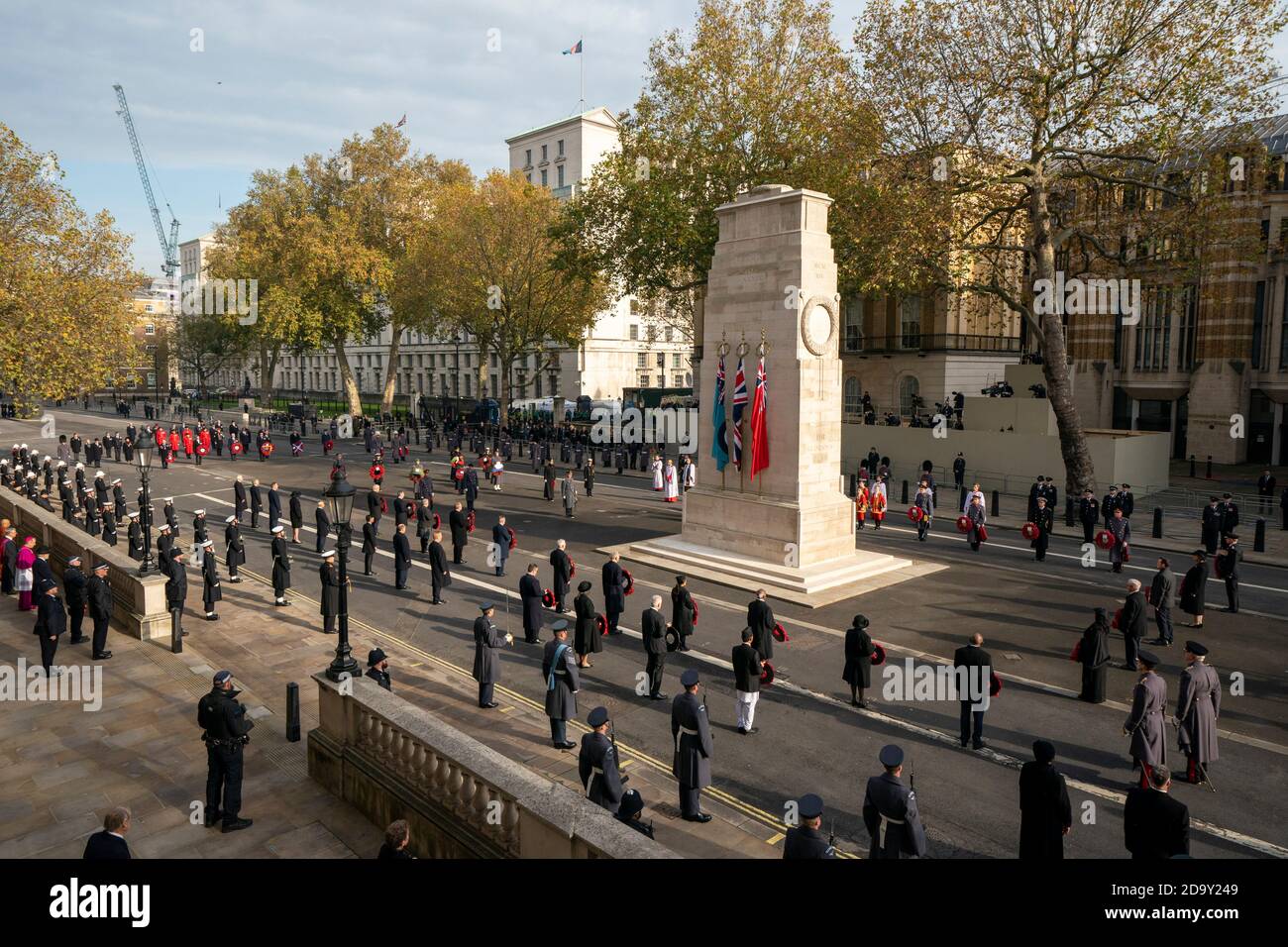 The Remembrance Sunday service at the Cenotaph, in Whitehall, London ...
