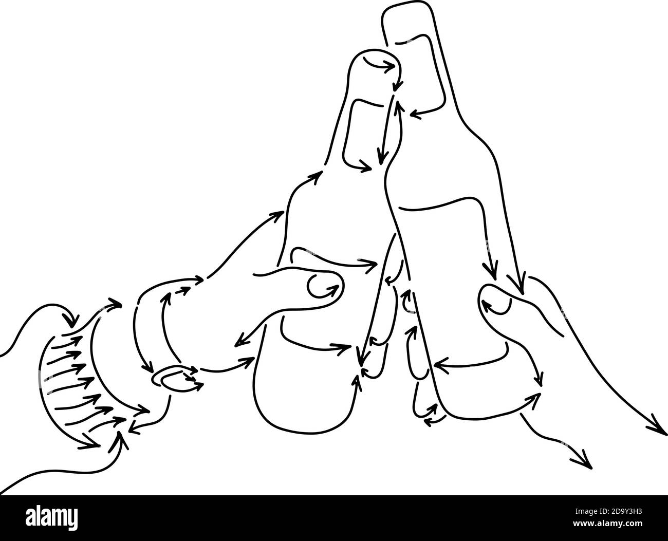 Hand holding beer mug Black and White Stock Photos & Images - Alamy