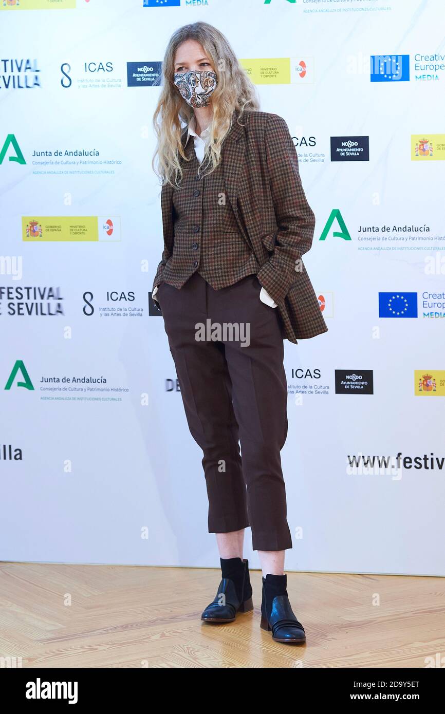 November 8, 2020, Madrid, Madrid, Spain: Singer Christina Rosenvinge attends 'Karen' Photocall during 17 Festival de Sevilla at Academia de Cine on November 8, 2020 in Madrid, Spain (Credit Image: © Jack Abuin/ZUMA Wire) Stock Photo