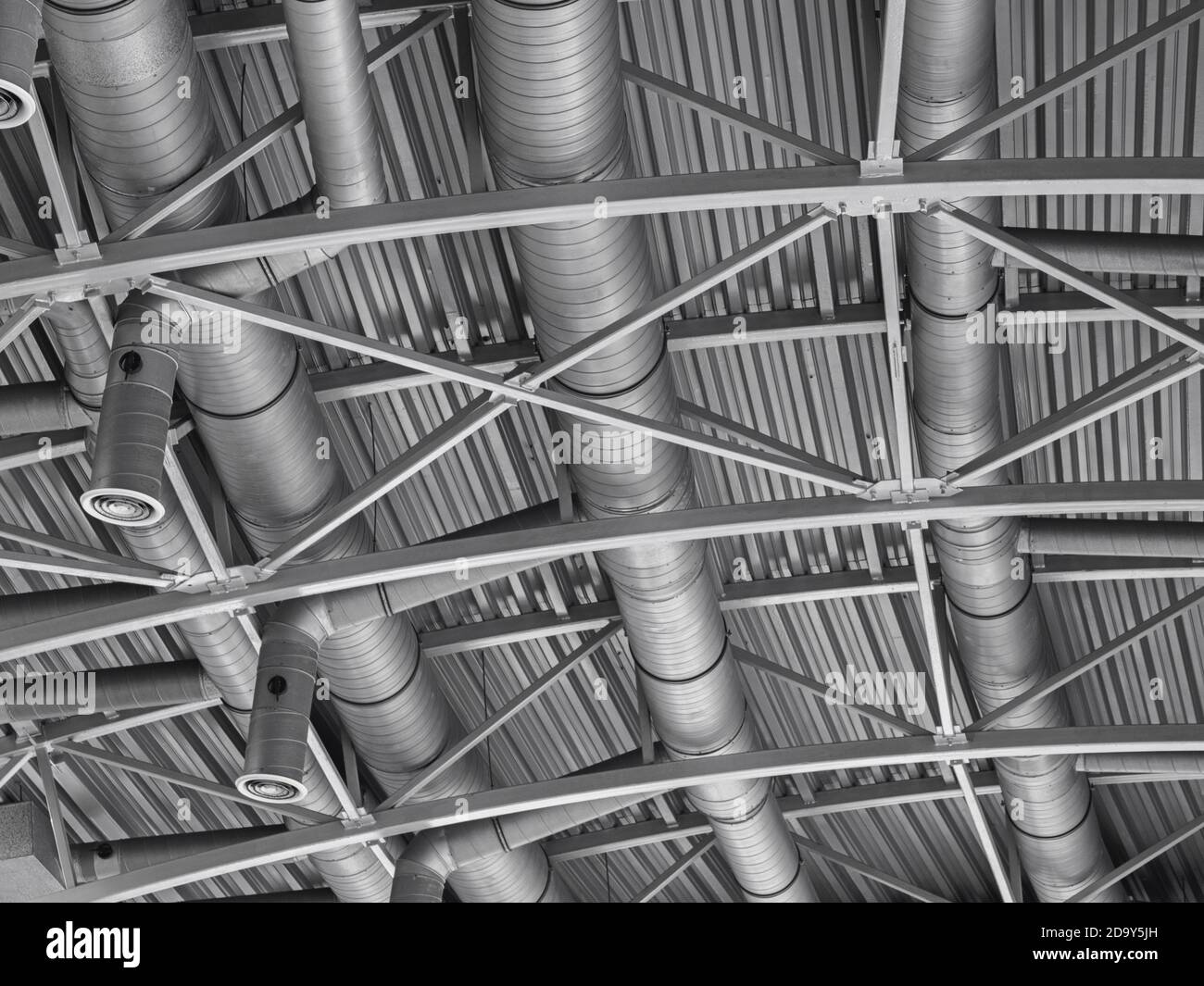 Hvac duct air conditioner ventilation pipes system Stock Photo Alamy