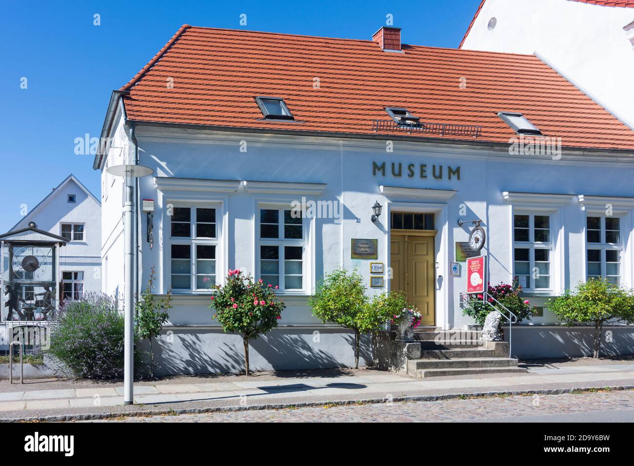 Putbus: museum Uhrenmuseum, Ostsee (Baltic Sea), Rügen Island, Mecklenburg-Vorpommern, Germany Stock Photo