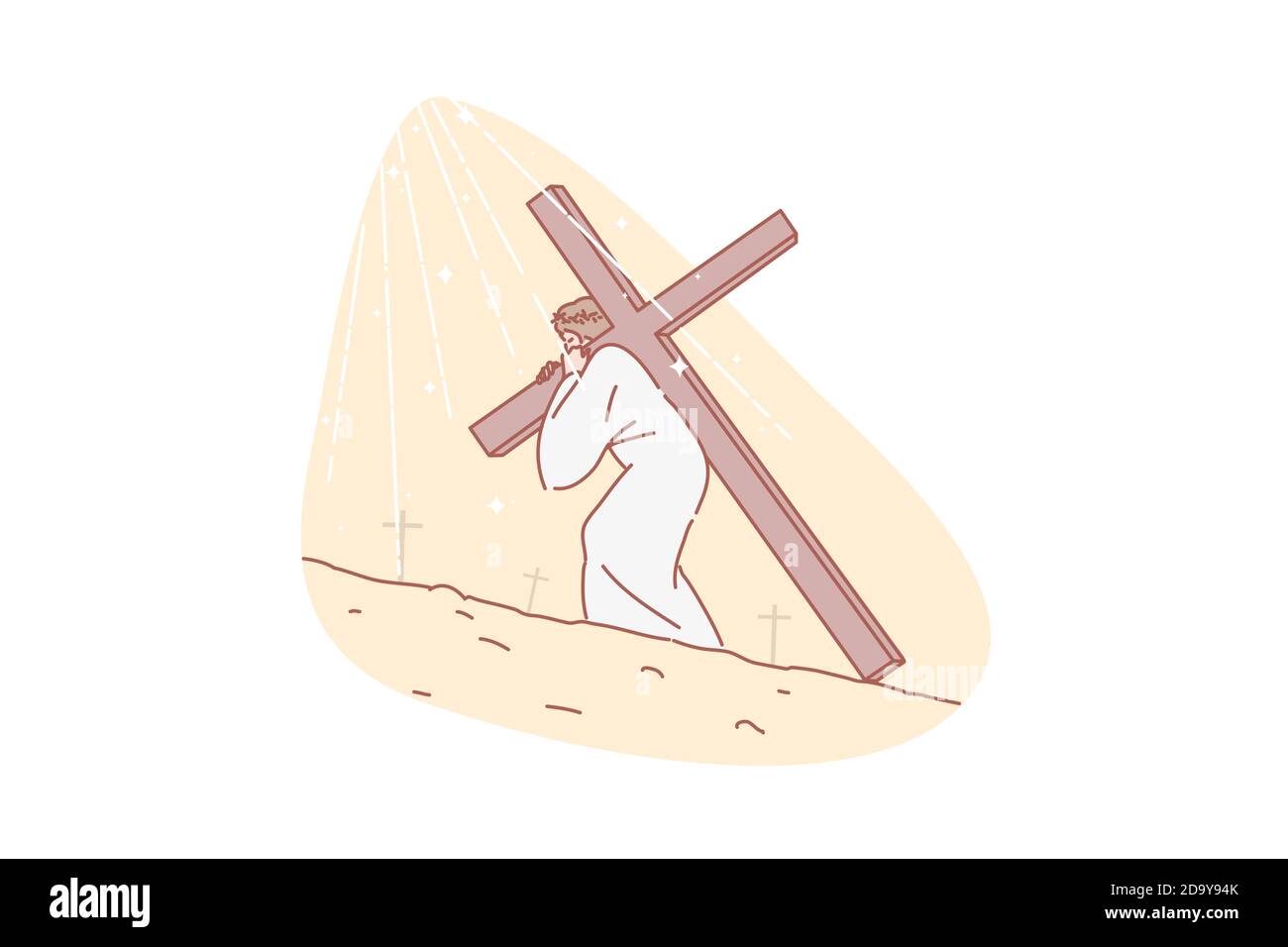 Jesus Christ, Bible, religion, Christianity, concept Stock Vector Image ...