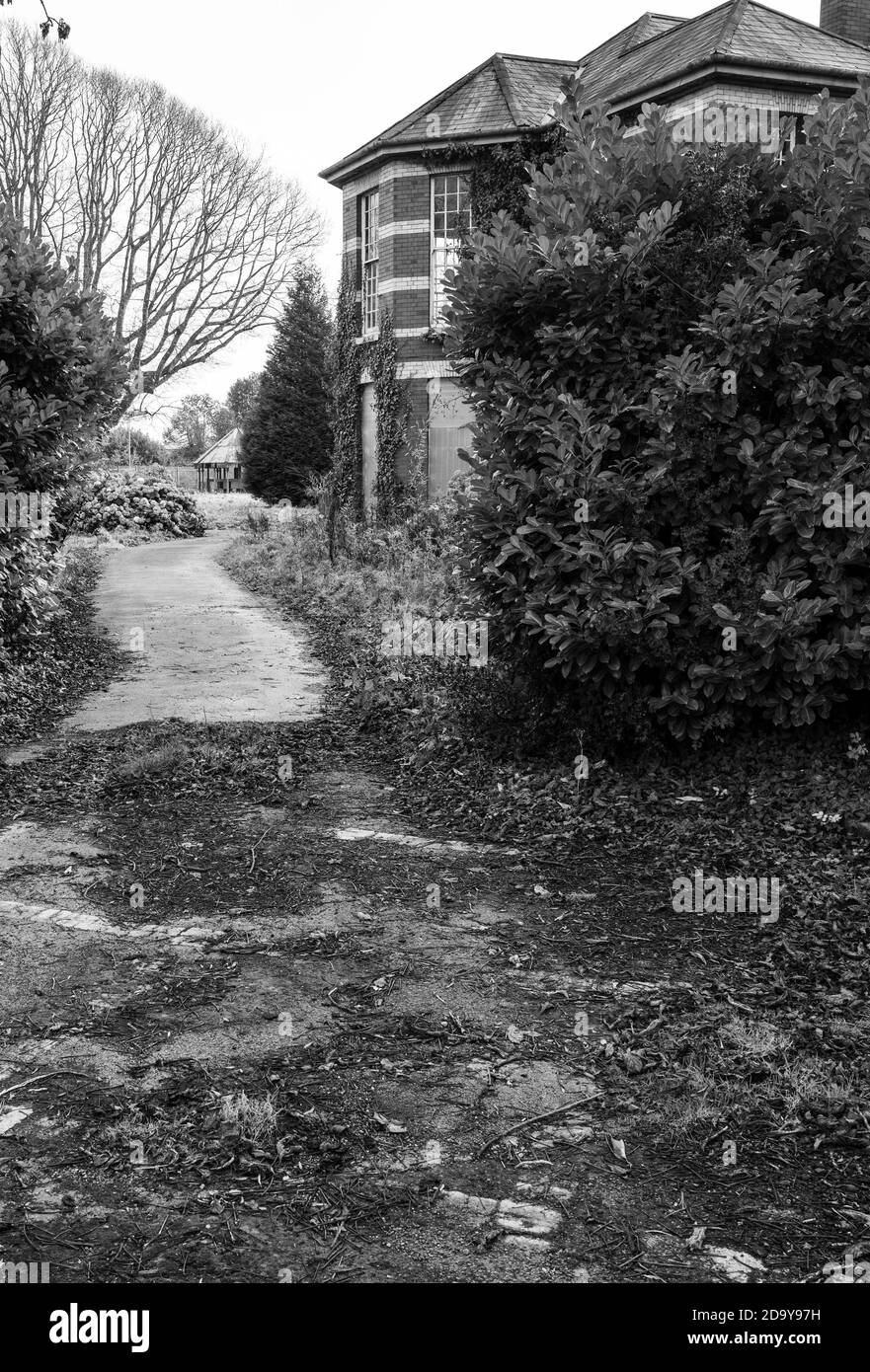 Whitchurch Hospital - Derelict Grade 2 listed - Black & White Stock ...