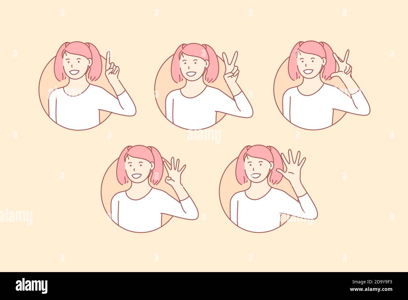 Teaching, count, basic, numbers, set Stock Vector Image & Art - Alamy