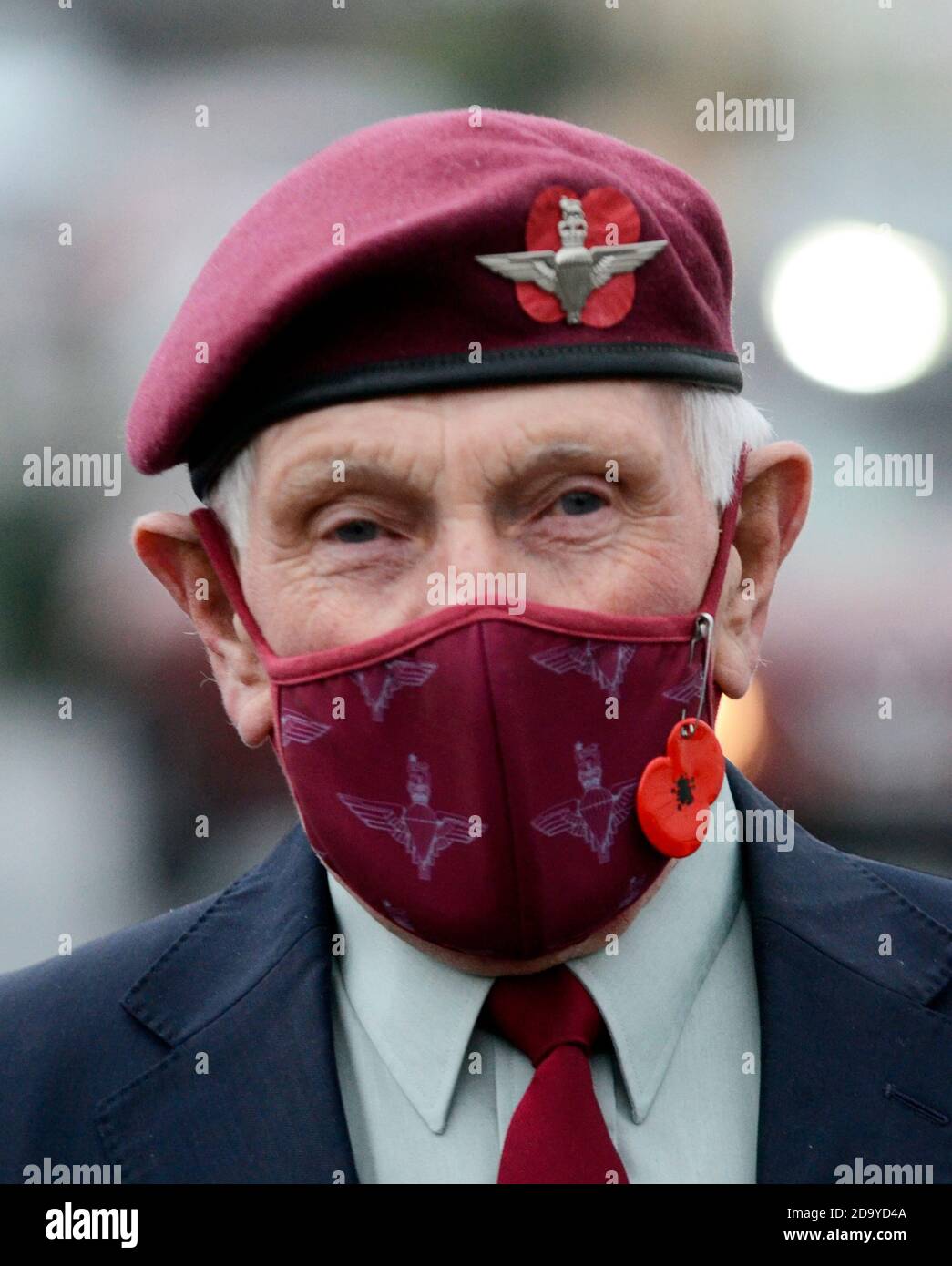 Saltcoats war memorial remembrance Sunday 2020 Stock Photo